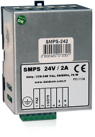 SMPS-242 Din Rail зарядное устройство (24В, 2А монтаж на DIN-рейку)